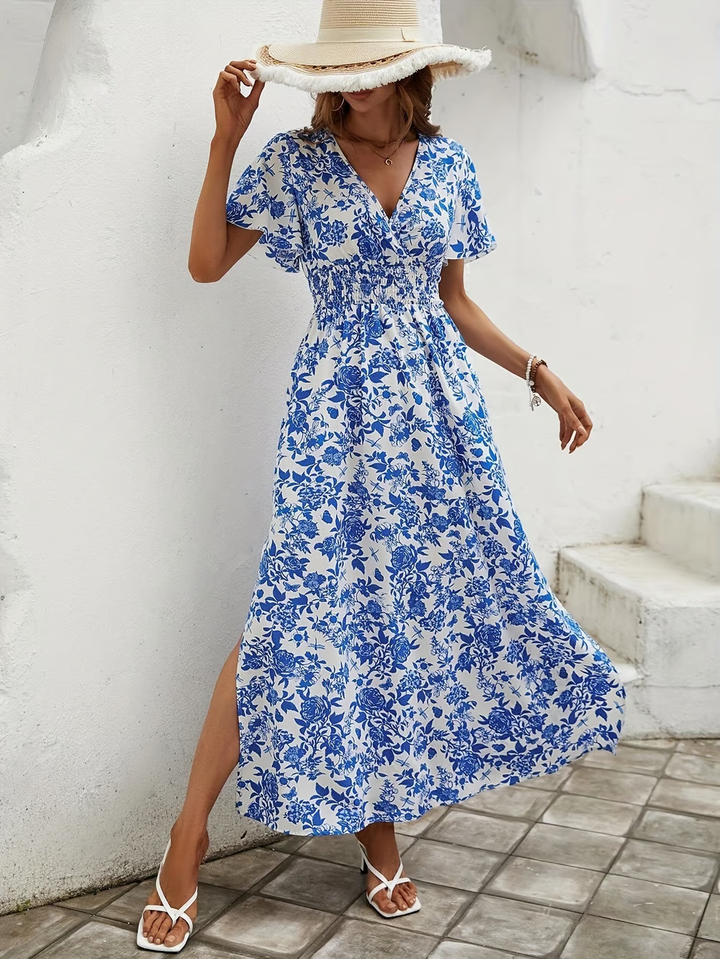 Primrose | Kvinders V-hals Boho Flowy Kjole Strand