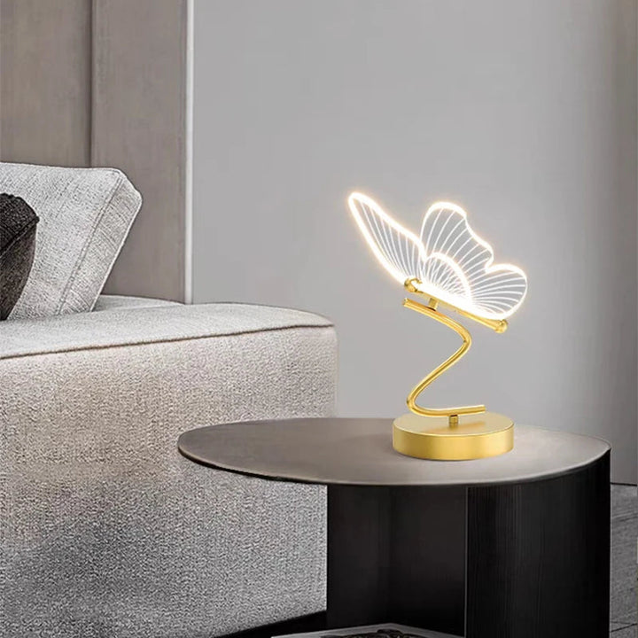 Justerbar Sommerfugl Bordlampe med LED Lys