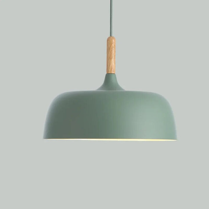 Moderne Miljøvenlig Pendellampe i Genanvendt Metal og Glas