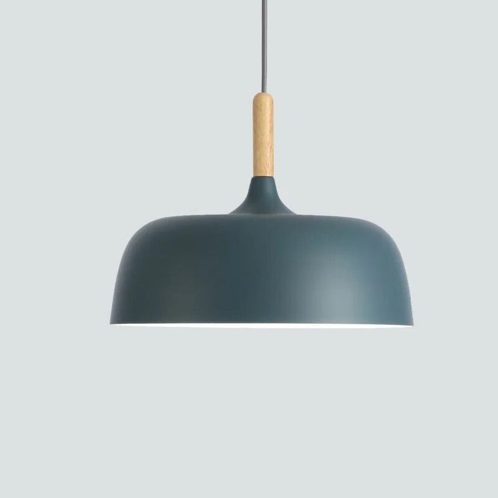 Moderne Miljøvenlig Pendellampe i Genanvendt Metal og Glas