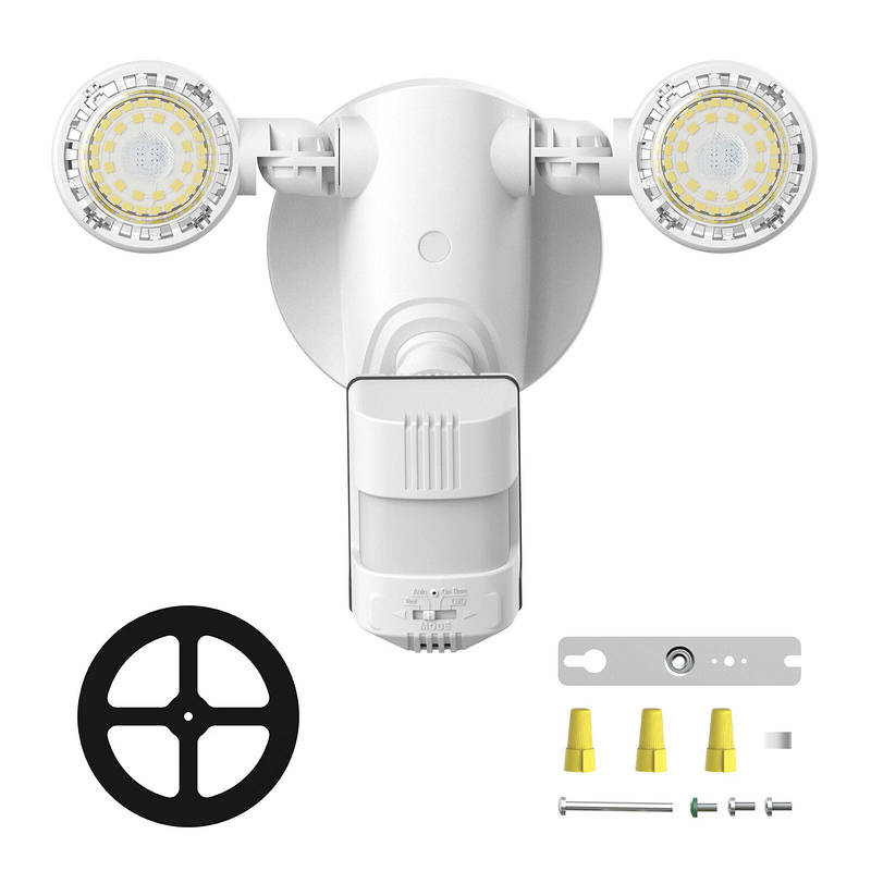 Bevægelsessensor LED Flutlys 2000 Lumen 320° Strålevinkel