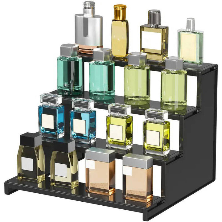 4-lags Sort Akryl Parfume Display Stativ