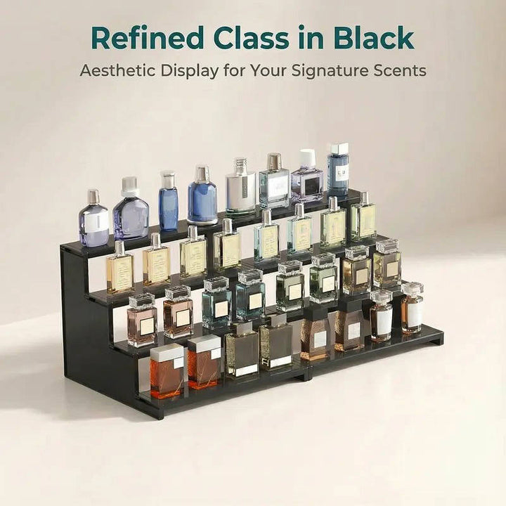 4-lags Sort Akryl Parfume Display Stativ