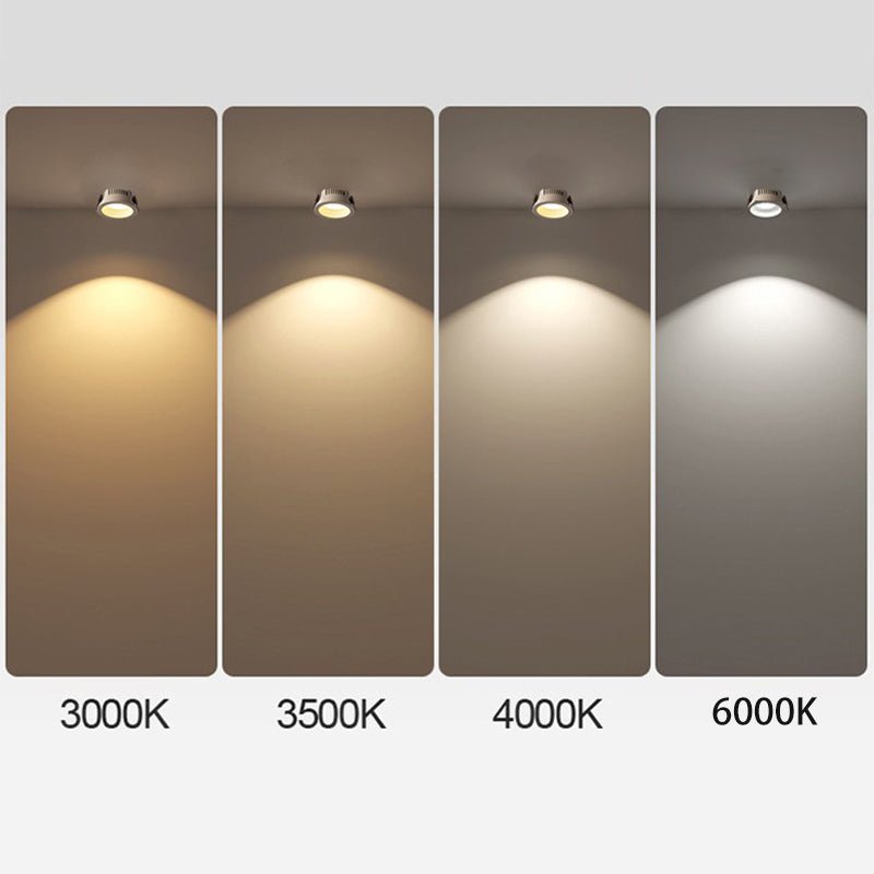 Justerbar Minimalistisk LED Loftlampe i Sort eller Hvid