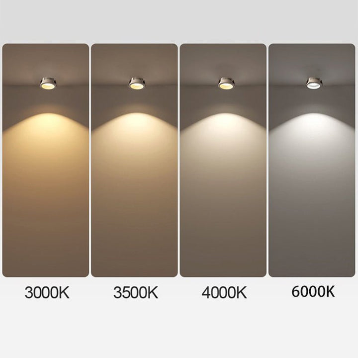 Justerbar Minimalistisk LED Loftlampe i Sort eller Hvid