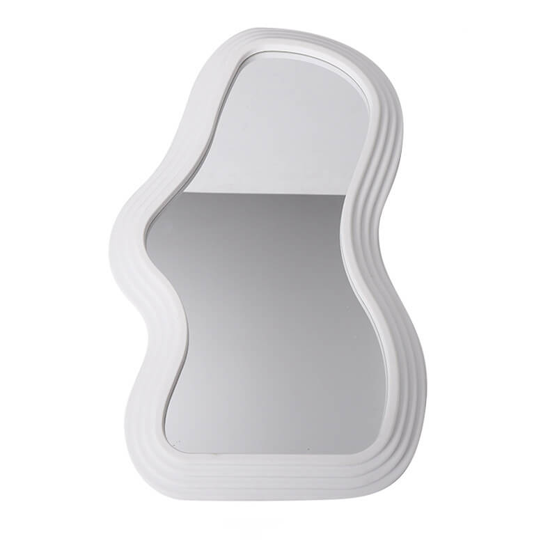 Asymmetrisk Bølge Spejl i Pastel Design