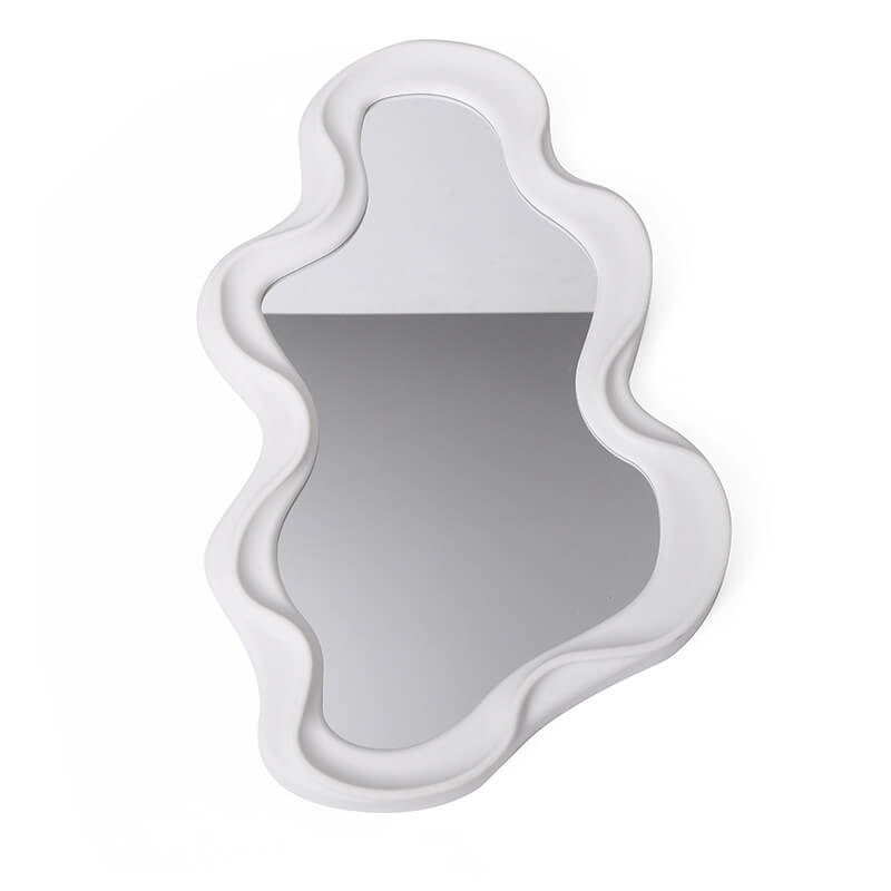 Asymmetrisk Bølge Spejl i Pastel Design