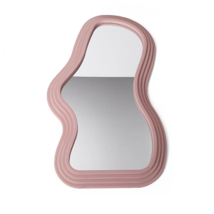 Asymmetrisk Bølge Spejl i Pastel Design