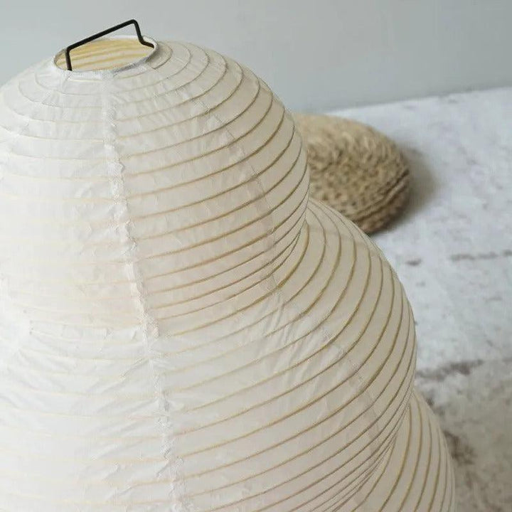 Japansk Snemand Bordlampe i Hvidt Papir