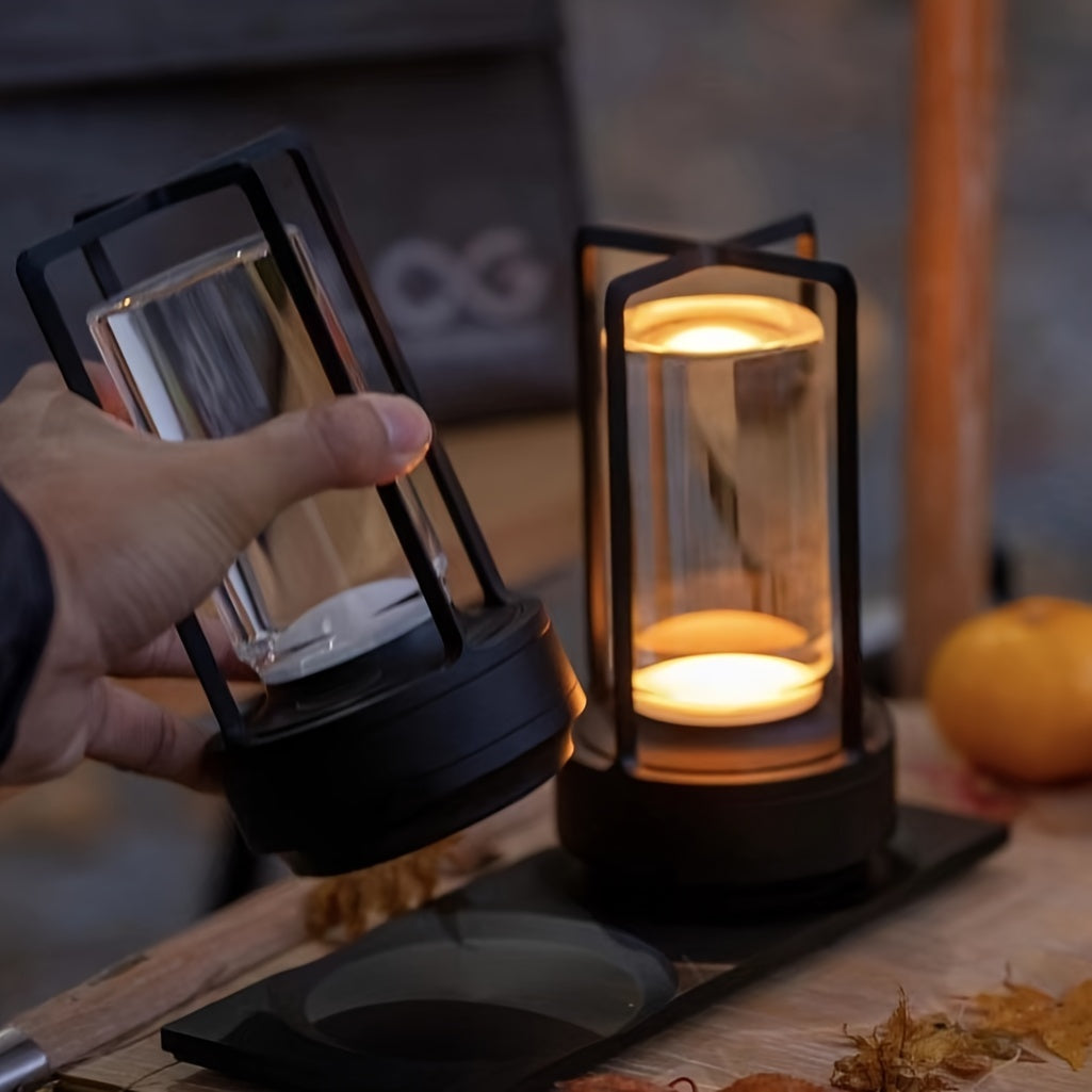 Japansk Inspireret Genopladelig LED Bordlampe med Touch-kontrol