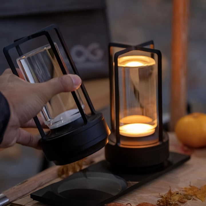 Japansk Inspireret Genopladelig LED Bordlampe med Touch-kontrol
