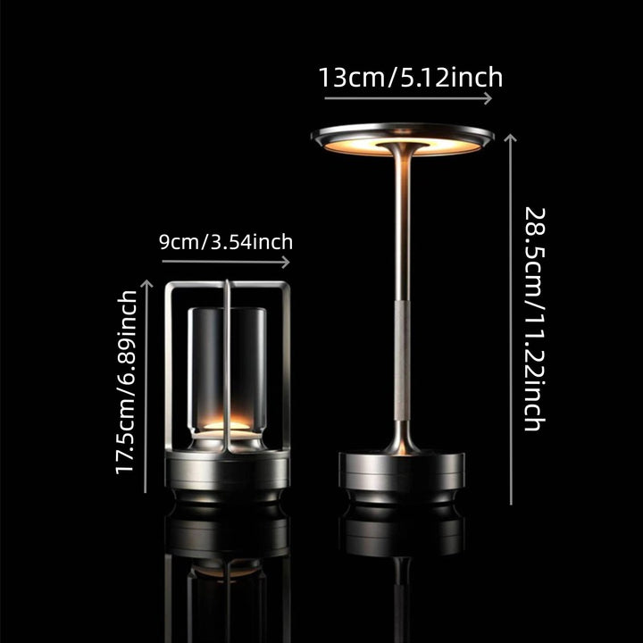 Japansk Inspireret Genopladelig LED Bordlampe med Touch-kontrol