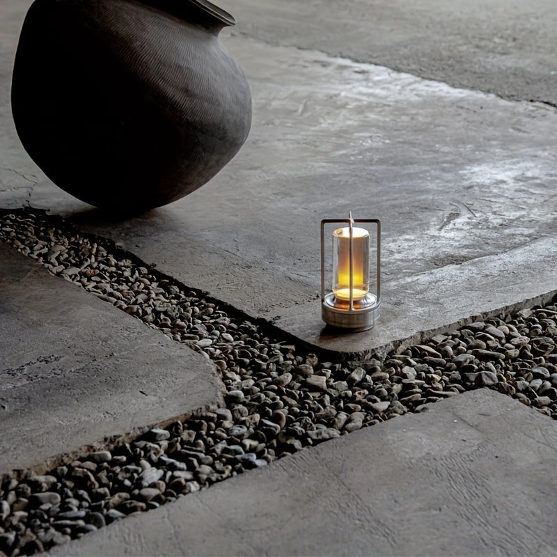 Japansk Inspireret Genopladelig LED Bordlampe med Touch-kontrol