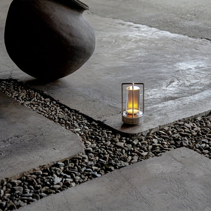 Japansk Inspireret Genopladelig LED Bordlampe med Touch-kontrol