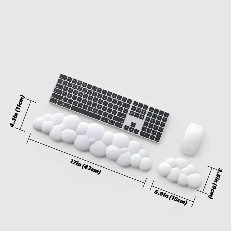 Ergonomisk Skyformet Håndledsstøtte i Memory Foam