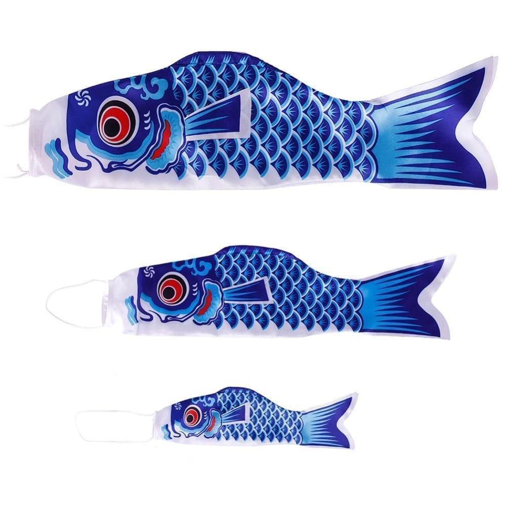 Japansk Koinobori Flag i 3 Størrelser - Traditionel Tekstil Dekoration