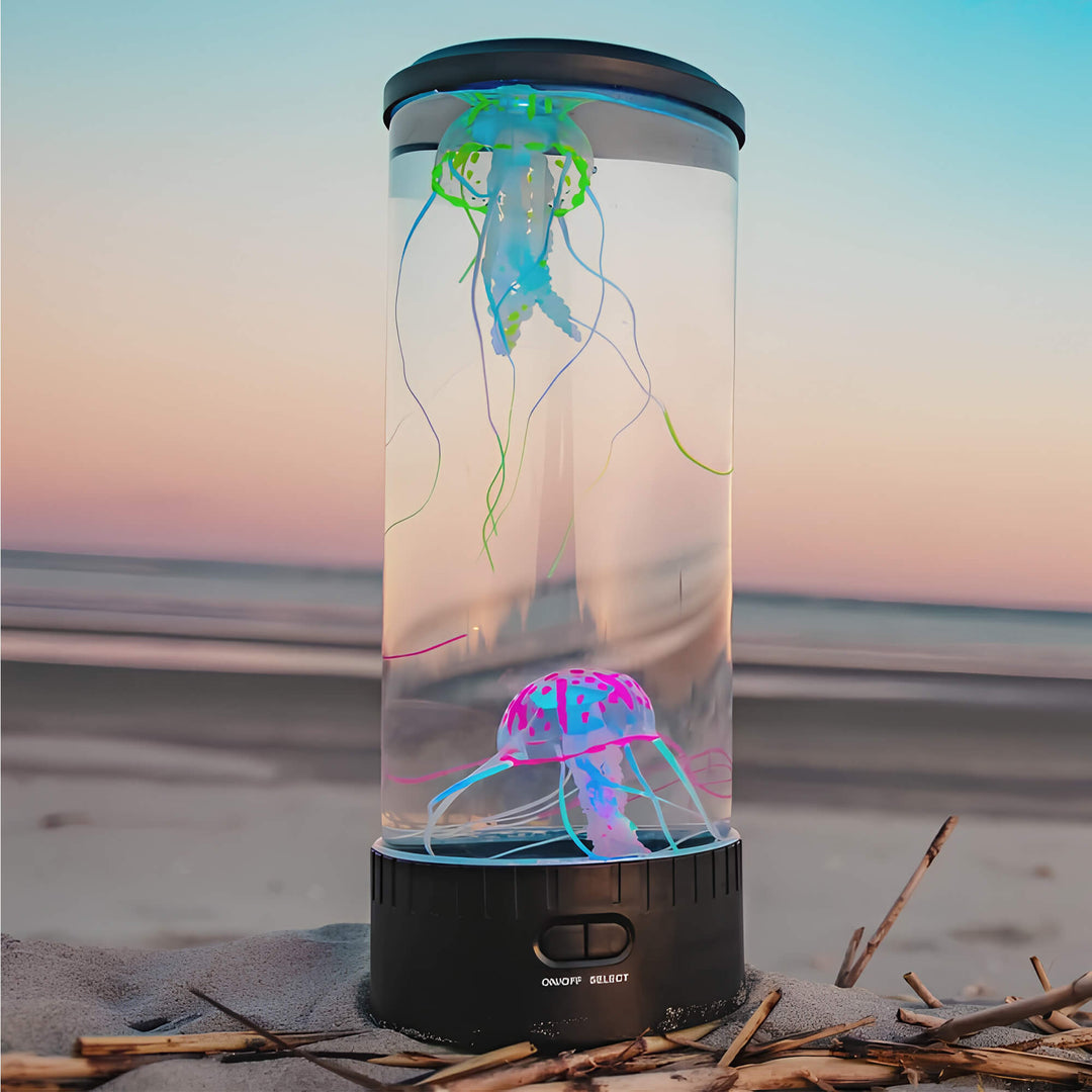 Farveskiftende LED Manet Lampe med Beroligende Lys