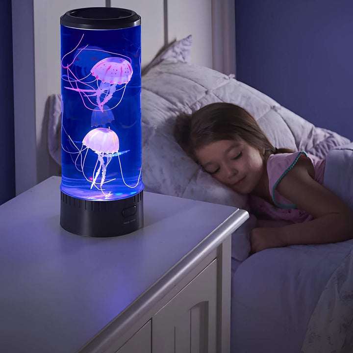 Farveskiftende LED Manet Lampe med Beroligende Lys