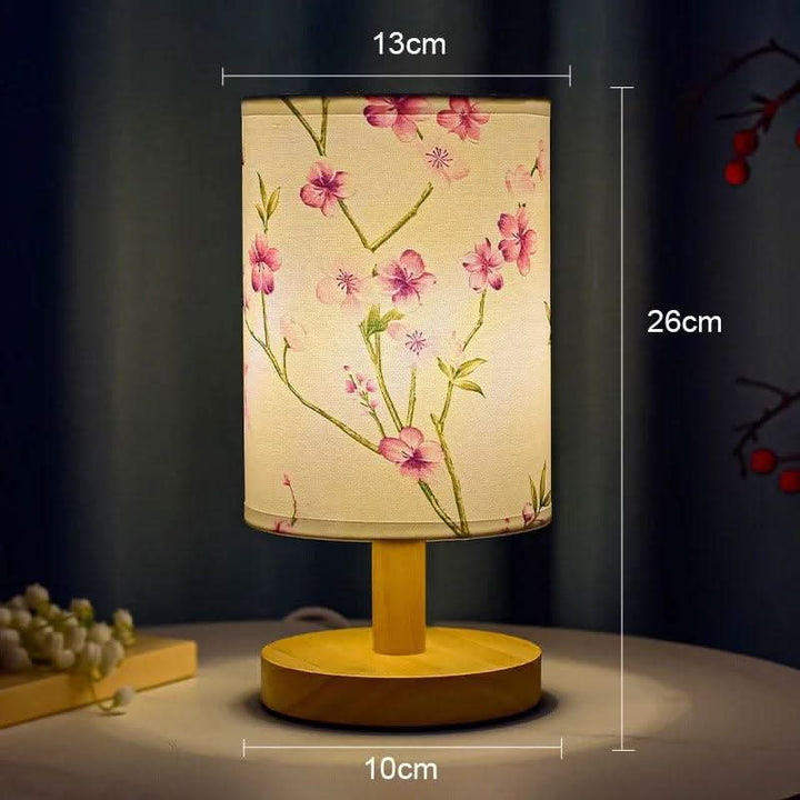 Japandi Berøringskontrol LED Bordlampe i Stof