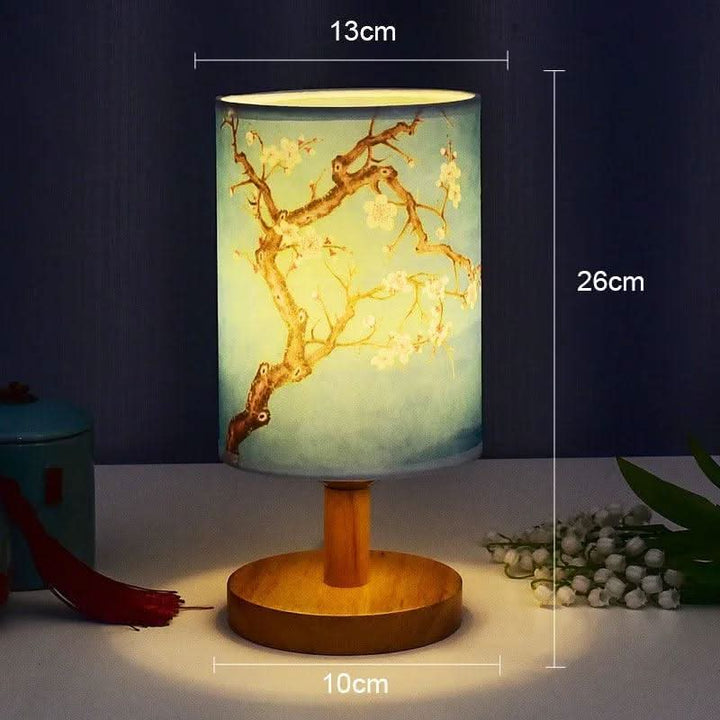 Japandi Berøringskontrol LED Bordlampe i Stof