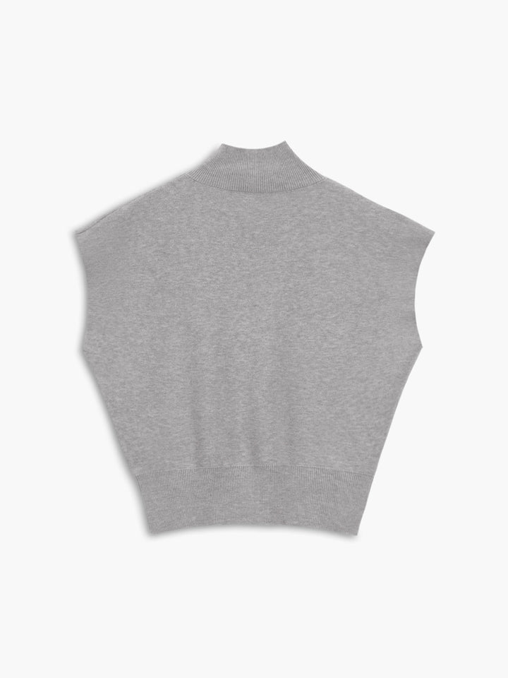 Noira | Kvinders ærmeløs mock neck top med polstrede skuldre
