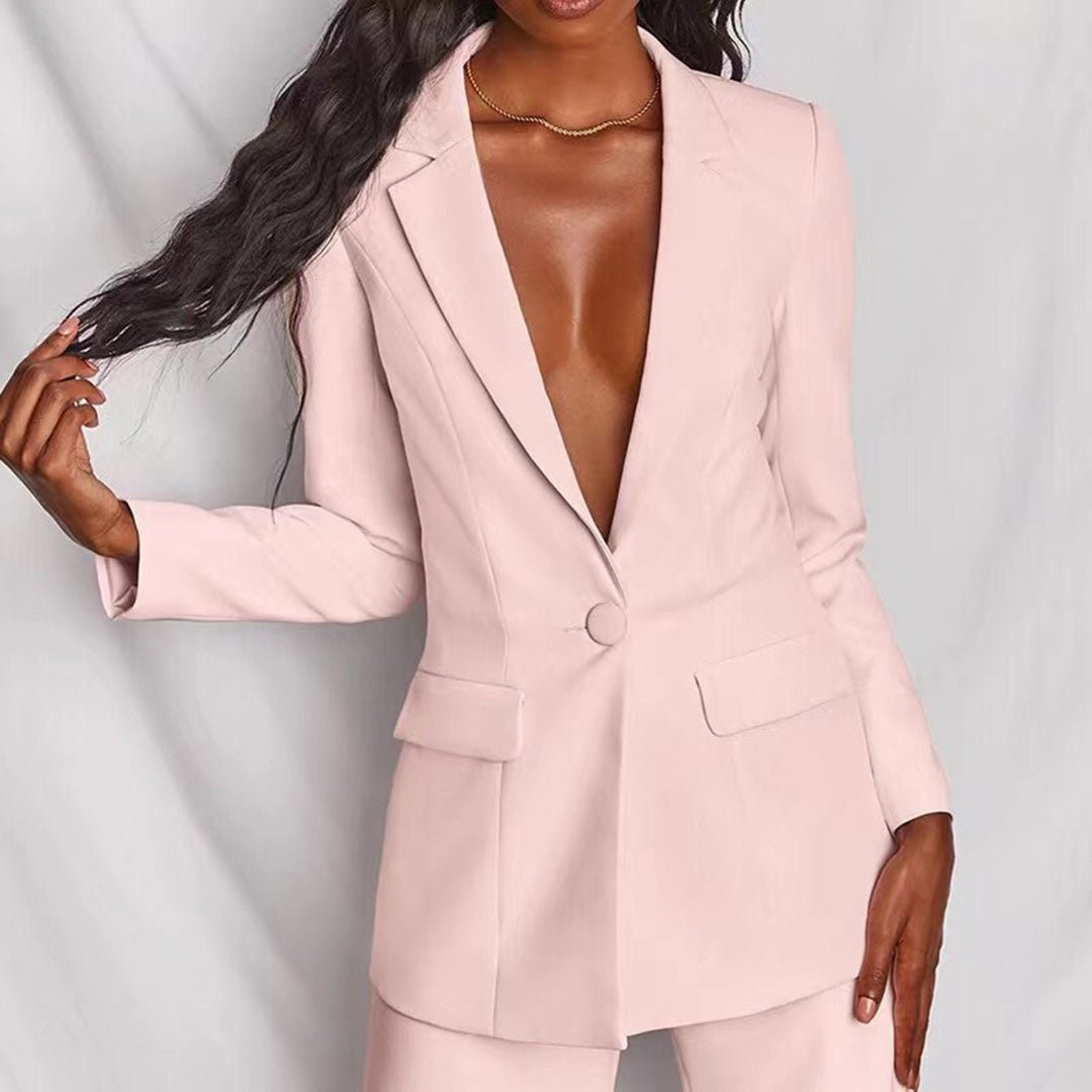 Leotine™ | Chic Blazer & Bukser Sæt