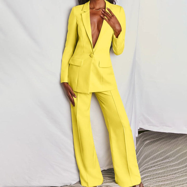Leotine™ | Chic Blazer & Bukser Sæt