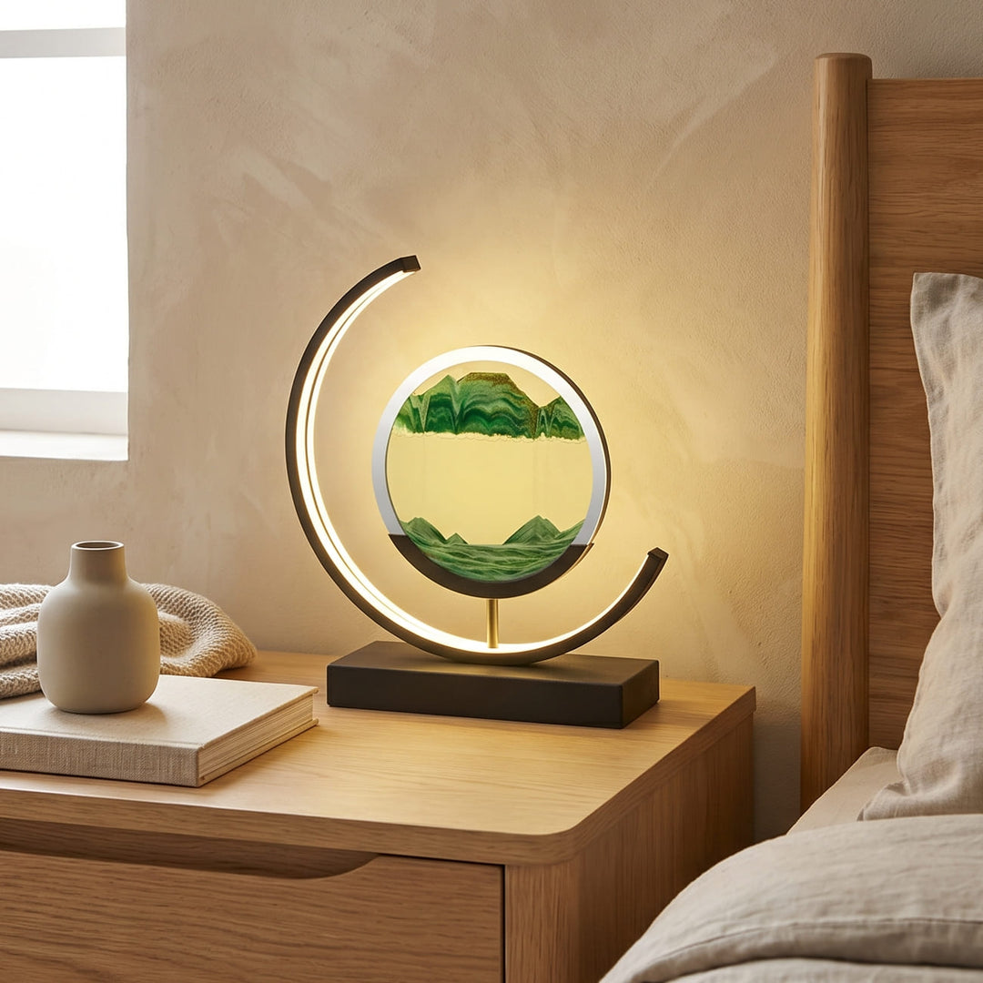 3D Sand Skall Bordlampe med Blødt LED Lys