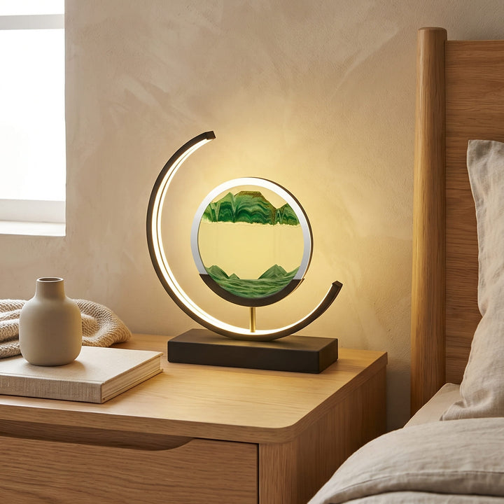 3D Sand Skall Bordlampe med Blødt LED Lys