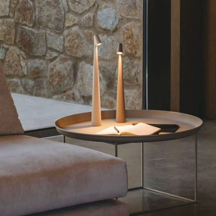 Trådløs LED Bordlampe med Touch Kontrol - Nordisk Design