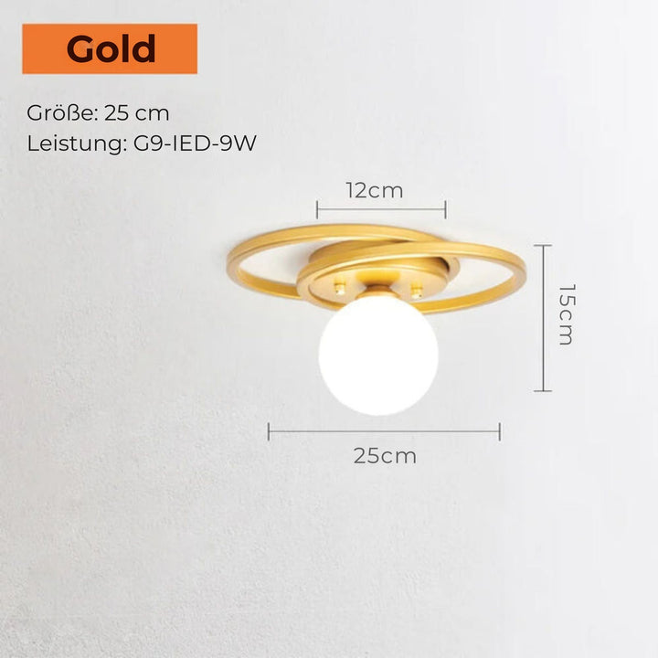 Elegant LED Loftlampe i Metal med Moderne Design