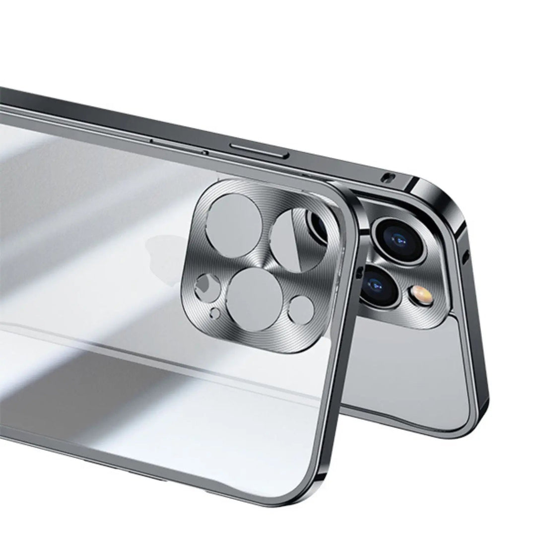 Metal MagSafe Cover til iPhone Pro Max - Slank og Klar med Premium Beskyttelse