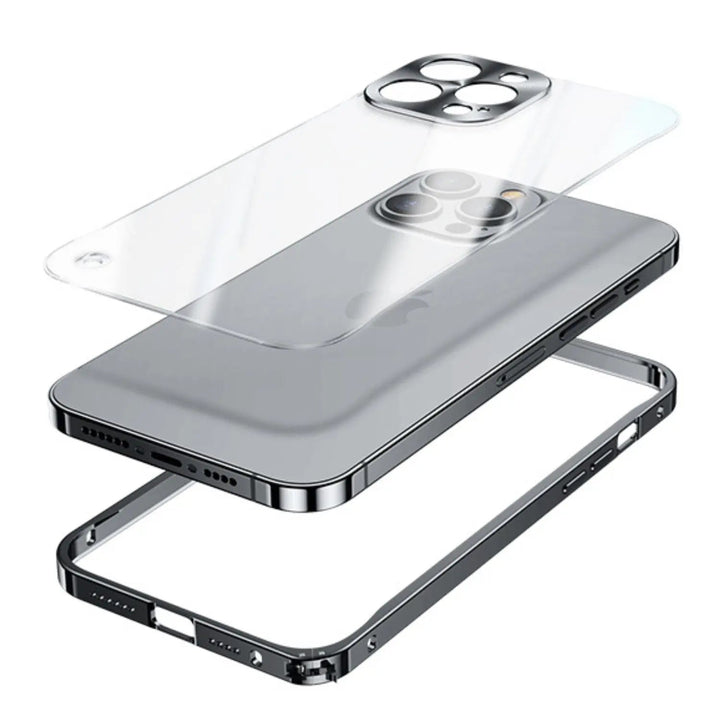 Metal MagSafe Cover til iPhone Pro Max - Slank og Klar med Premium Beskyttelse