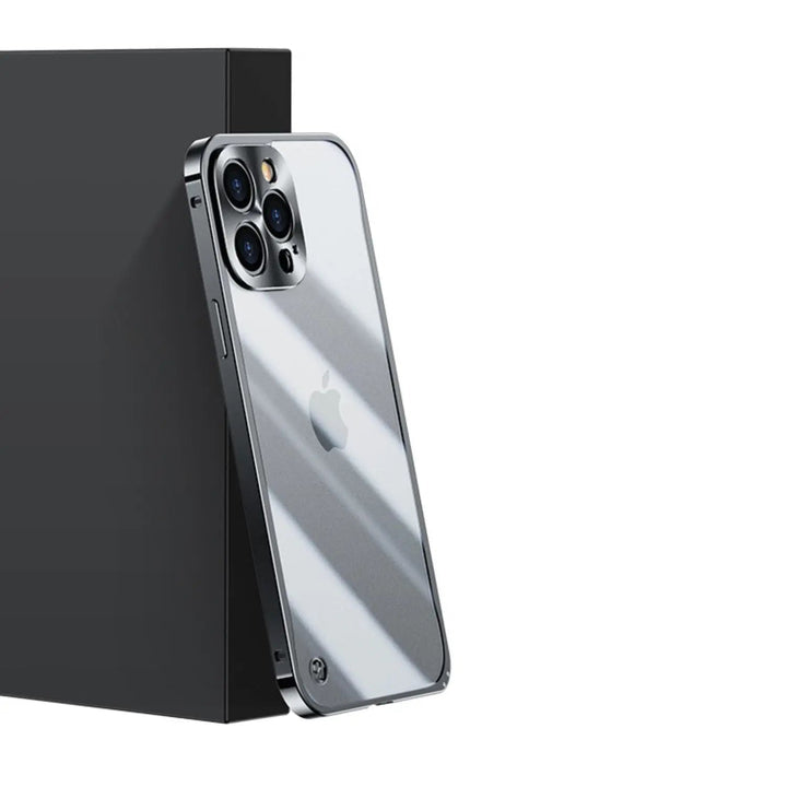 Metal MagSafe Cover til iPhone Pro Max - Slank og Klar med Premium Beskyttelse