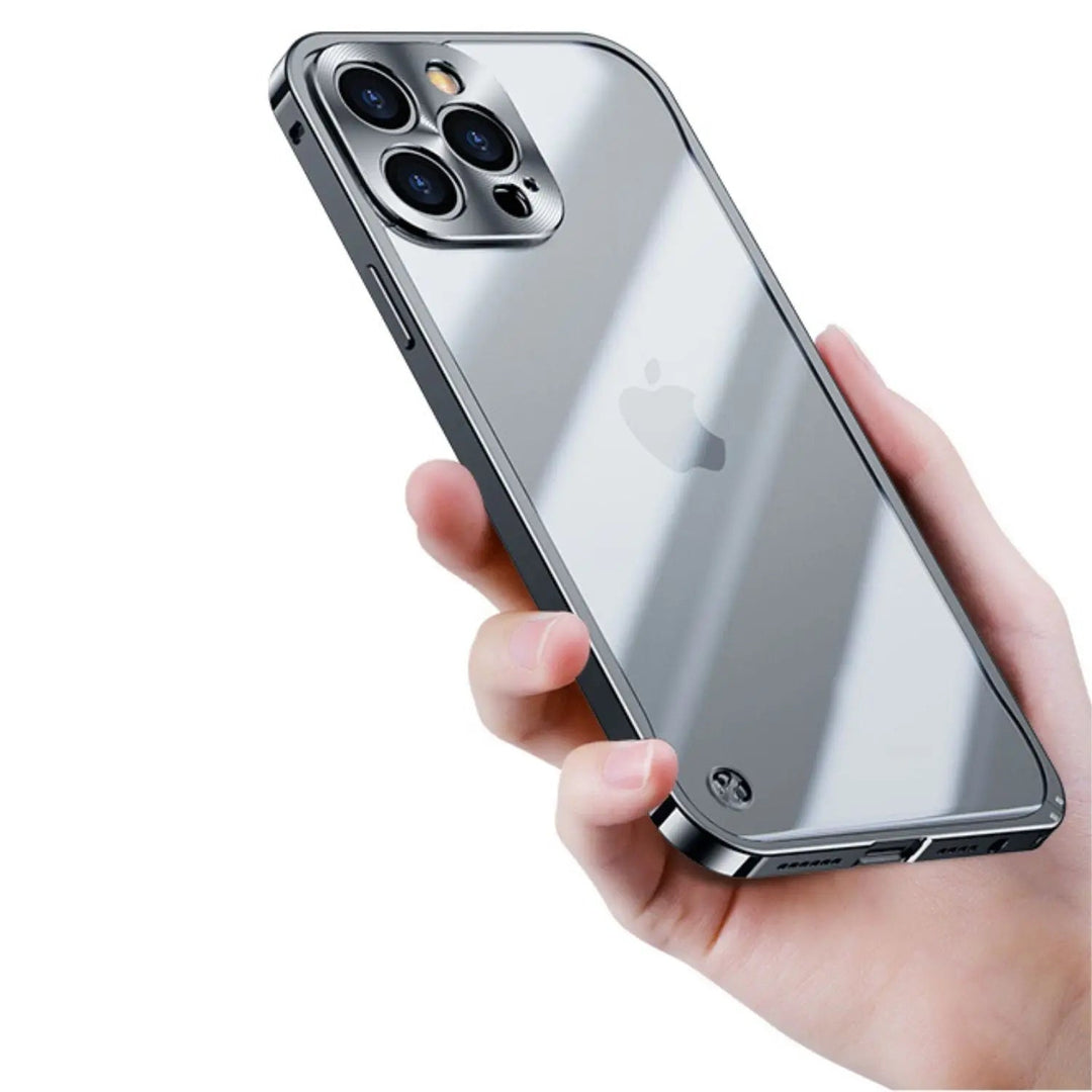 Metal MagSafe Cover til iPhone Pro Max - Slank og Klar med Premium Beskyttelse