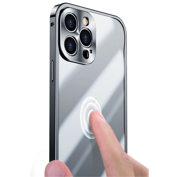 Metal MagSafe Cover til iPhone Pro Max - Slank og Klar med Premium Beskyttelse