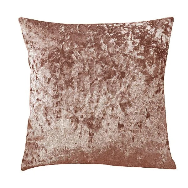 Luksuriøst Beige Velour Pude Betræk