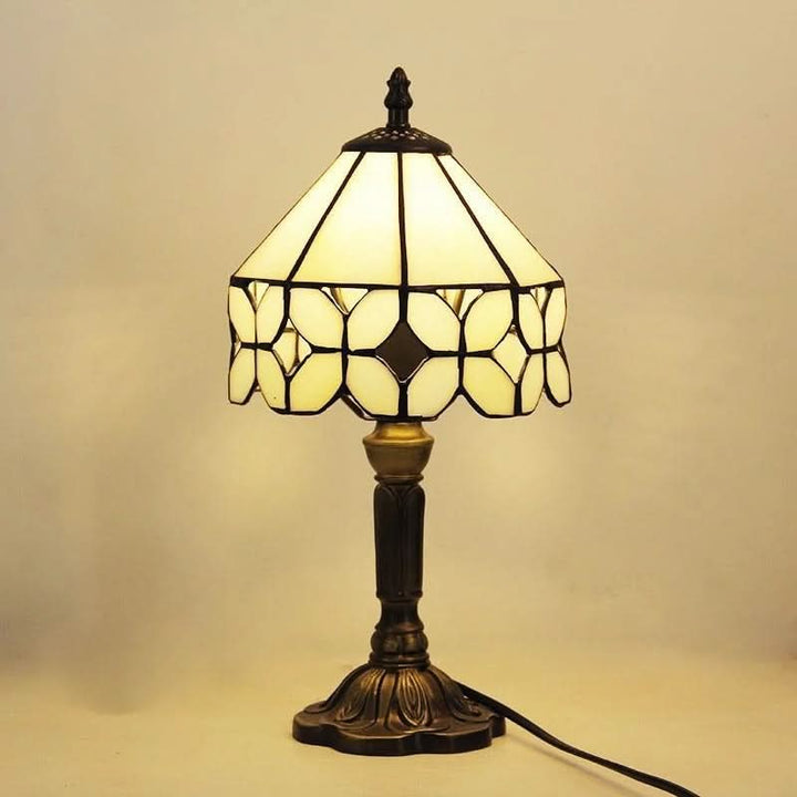 Barok Tiffany Glas Bordlampe med LED 18 Tommer