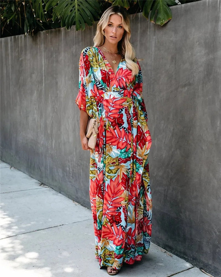 Jade | Kvinders Wrap Boho Flowy Draperet Strandoverdel Aften