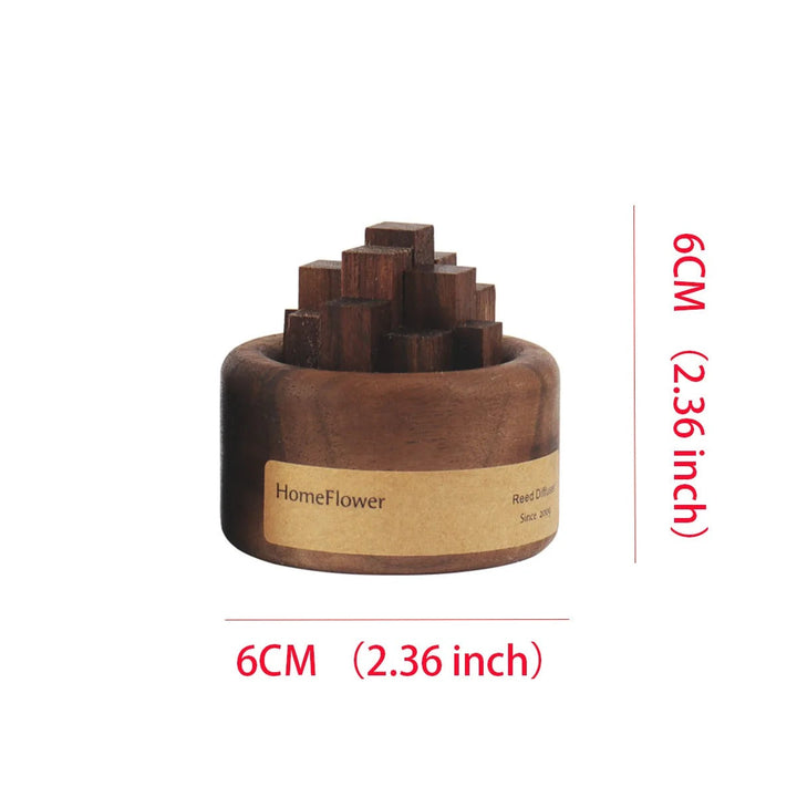 Kompakt Aromaterapi Diffuser i Massivt Træ