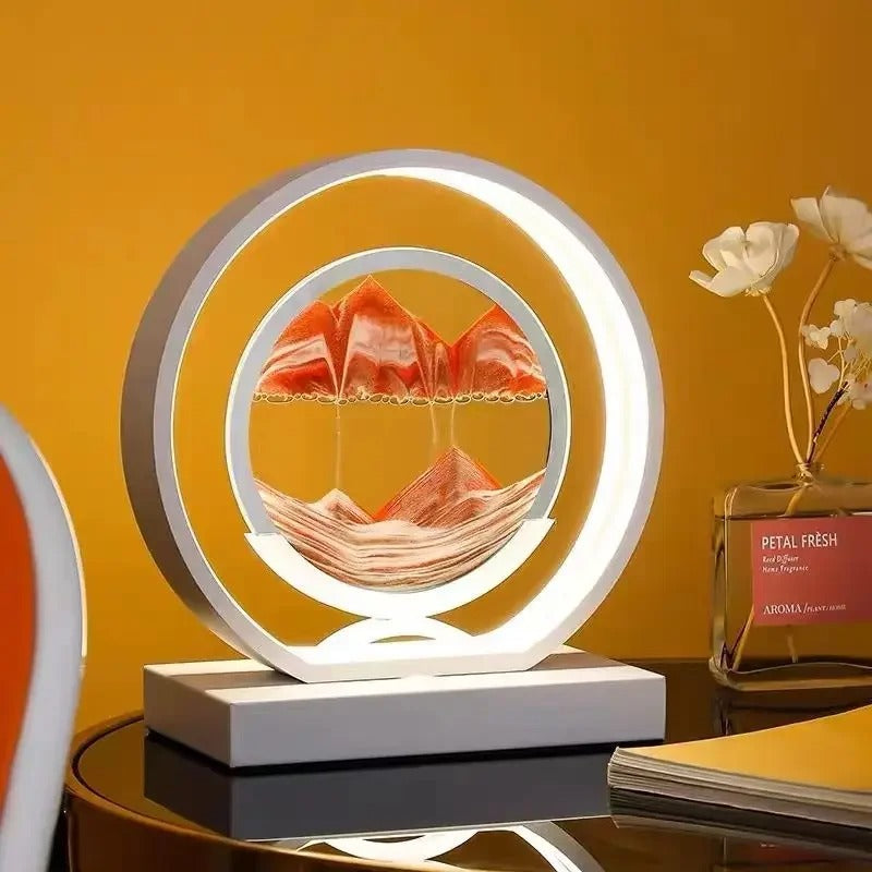 Sandscape LED Lampe med Dynamisk Sandkunst
