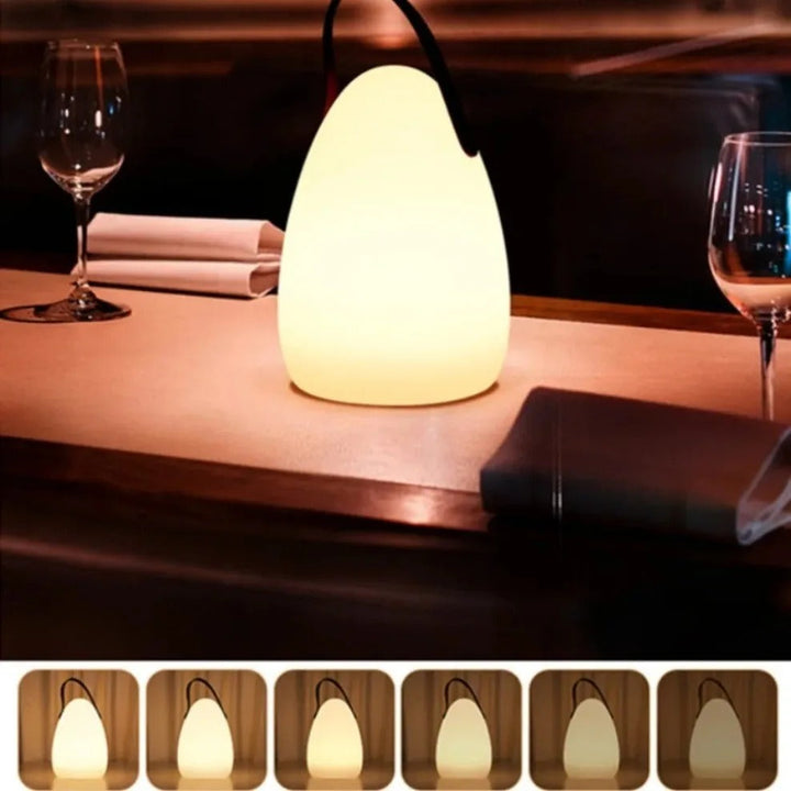 Vandtæt Trådløs Bordlampe med Fjernbetjening og Elegant Design