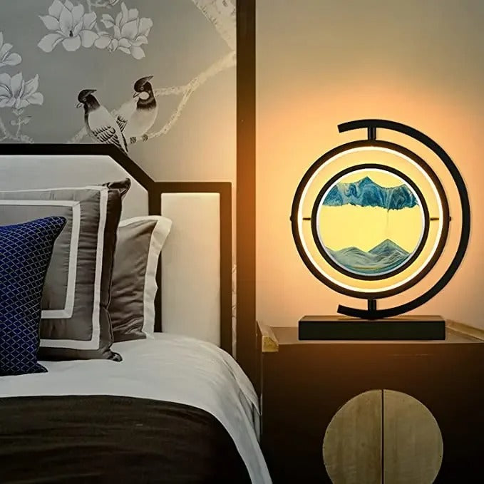 Sandscape LED Lampe med Dynamisk Sandkunst
