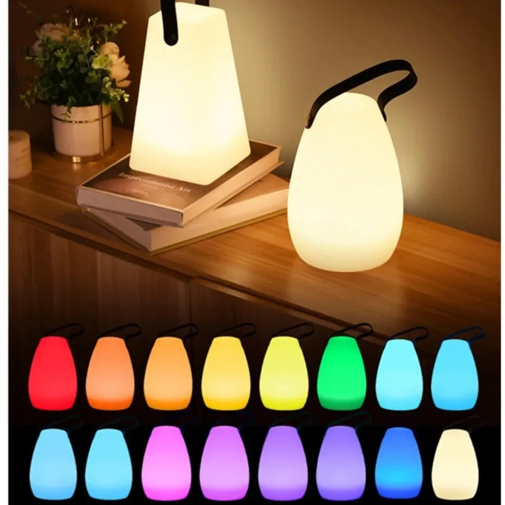 Vandtæt Trådløs Bordlampe med Fjernbetjening og Elegant Design