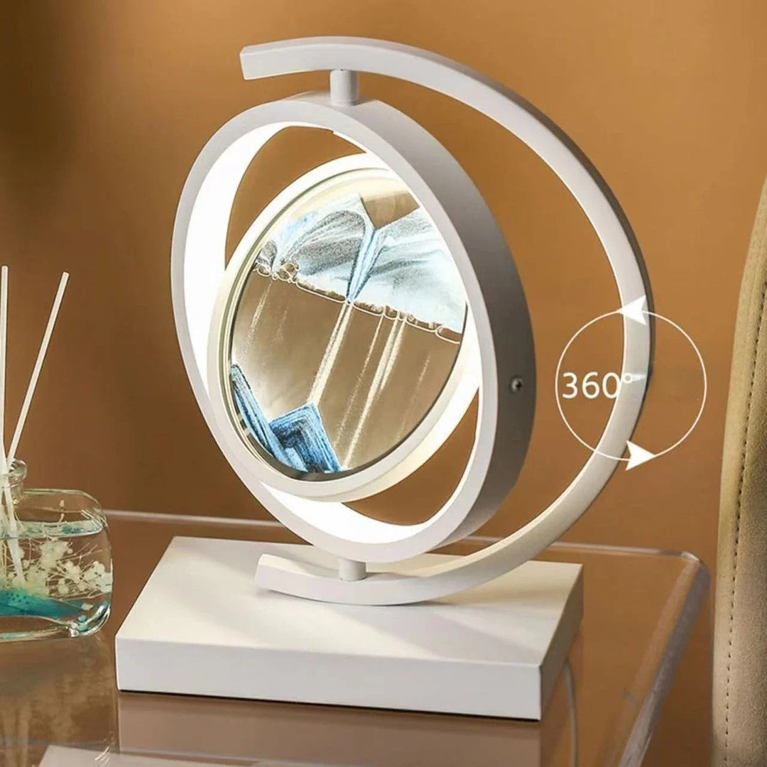 Sandscape LED Lampe med Dynamisk Sandkunst