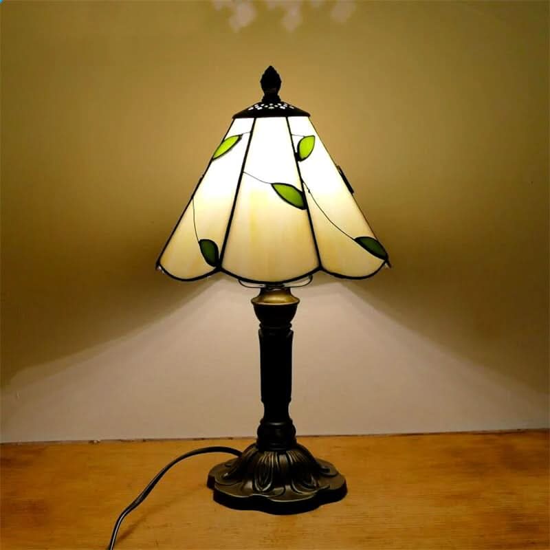 Barok Tiffany Glas Bordlampe med LED 18 Tommer