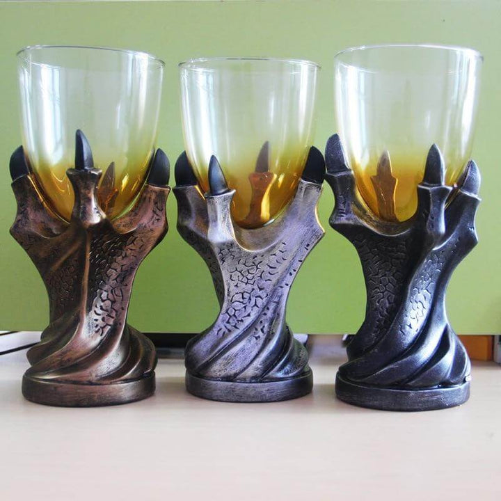 Drageklø Vinglas i Glas og Harpiks