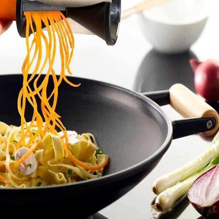 Grøntsags Spiralizer med Udskiftelige Blade i Rustfrit Stål