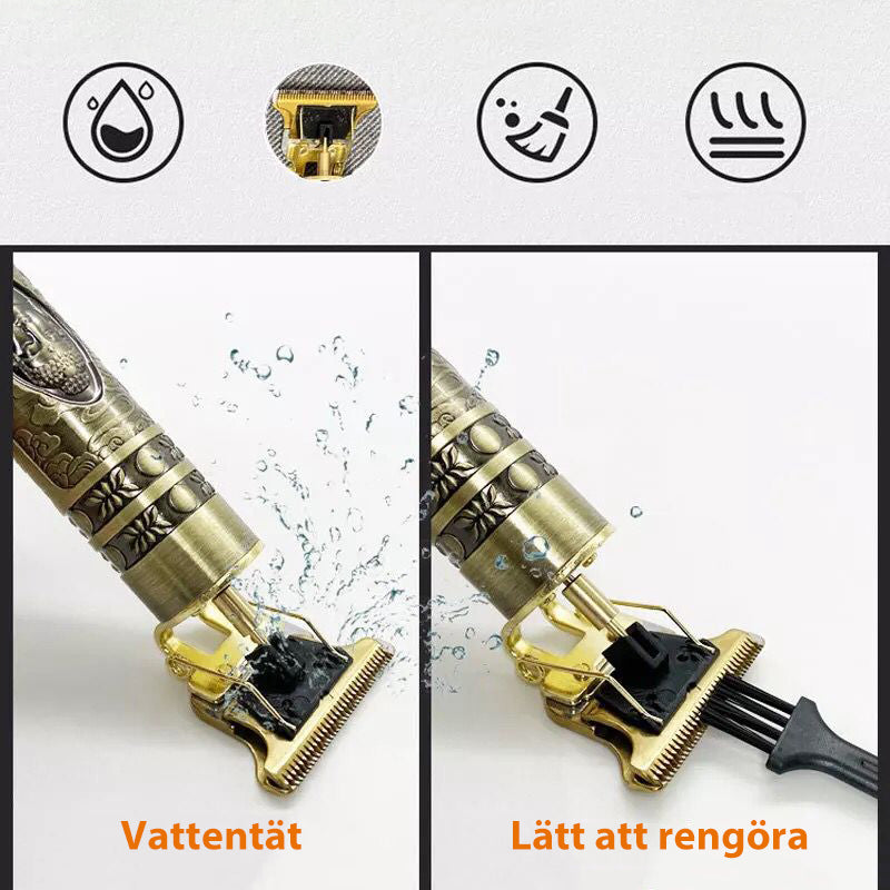 Trådløs Genopladelig Hårklipper med T-Blade til Præcise Klip