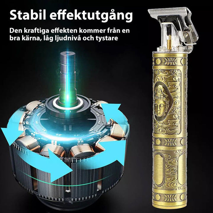 Trådløs Genopladelig Hårklipper med T-Blade til Præcise Klip